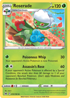SwSh - LOR - 015 - Roserade - UNCOMMON - Normal