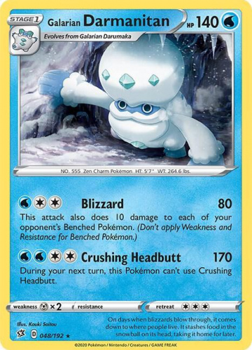 SwSh - RCL - 048 - Galarian Darmanitan - RARE - Normal