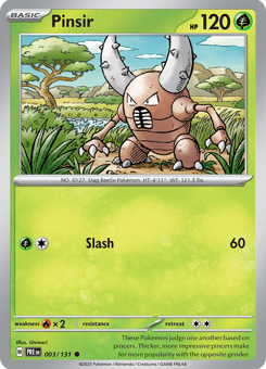 S&V - PRE - 3 - Pinsir - COMMON - Reverse Holo