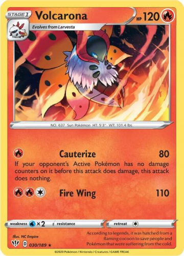 SwSh - DAA - 030 - Volcarona - RARE - Normal