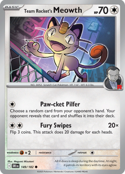 S&V - DRI - 149 - Team Rocket's Meowth - COMMON - Normal