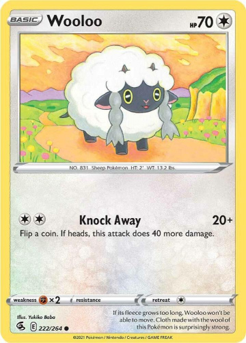 SwSh - FST - 222 - Wooloo - COMMON - Normal