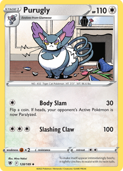 SwSh - ASR - 128 - Purugly - UNCOMMON - Normal