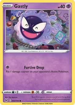 SwSh - LOR - 064 - Gastly - COMMON - Normal