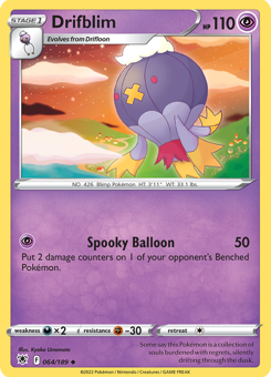 SwSh - ASR - 64 - Drifblim - UNCOMMON - Normal