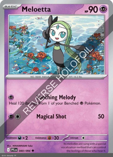 Meg - PFL - 40 - Meloetta - UNCOMMON - Reverse Holo