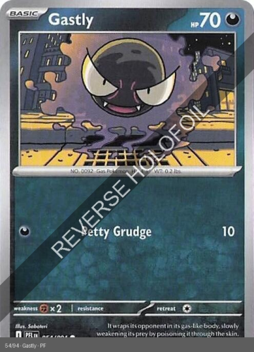 Meg - PFL - 54 - Gastly - COMMON - Reverse Holo