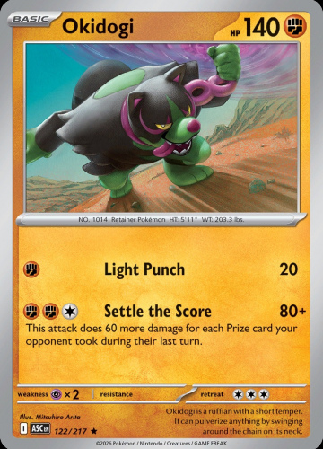 Meg - ASC - 122 - Okidogi - RARE - Holofoil