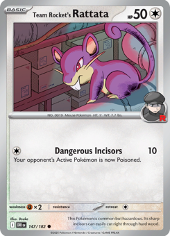 S&V - DRI - 147 - Team Rocket's Rattata - COMMON - Normal