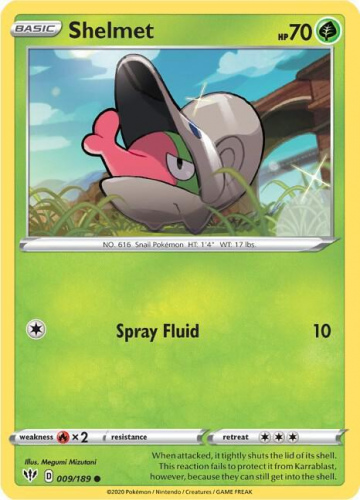 SwSh - DAA - 009 - Shelmet - COMMON - Normal