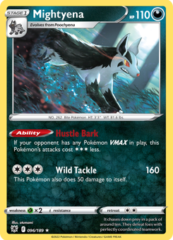 SwSh - ASR - 96 - Mightyena - RARE - Normal