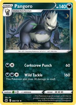 SwSh - CRZ - 80 - Pangoro - RARE - Normal