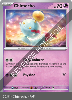 S&V - PAF - 30 - Chimecho - COMMON - Reverse Holo