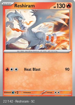S&V - SCR - 22 - Reshiram - UNCOMMON - Normal