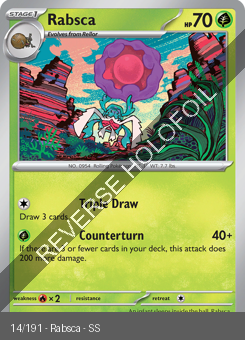 S&V - SSP - 14 - Rabsca - RARE - Reverse Holo