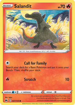 SwSh - CRZ - 27 - Salandit - COMMON - Normal