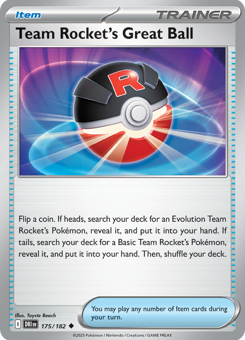 S&V - DRI - 175 - Team Rocket's Great Ball - UNCOMMON - Normal