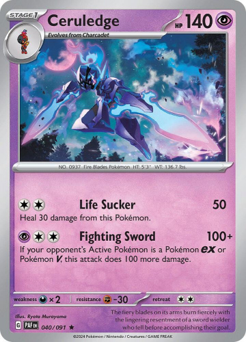 S&V - PAF - 40 - Ceruledge - RARE - Holofoil