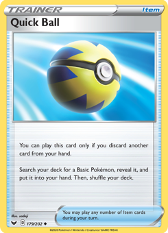 SwSh - SSH - 179 - Quick Ball - UNCOMMON - Normal