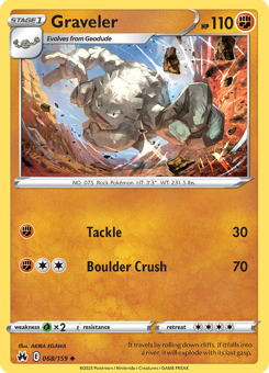 SwSh - CRZ - 68 - Graveler - UNCOMMON - Normal