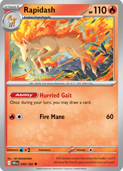 S&V - DRI - 30 - Rapidash - UNCOMMON - Normal