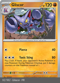 S&V - PAR - 92 - Gliscor - UNCOMMON - Normal