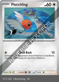 S&V - SCR - 121 - Fletchling - COMMON - Reverse Holo