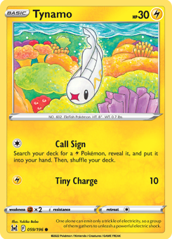 SwSh - LOR - 059 - Tynamo - COMMON - Normal