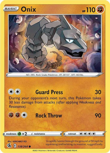 SwSh - FST - 138 - Onix - COMMON - Normal