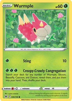 SwSh - LOR - 006 - Wurmple - COMMON - Normal