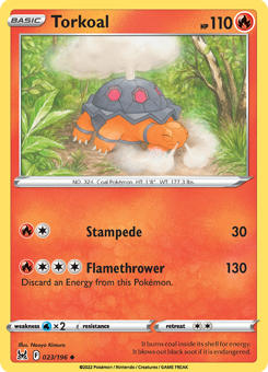 SwSh - LOR - 023 - Torkoal - UNCOMMON - Normal