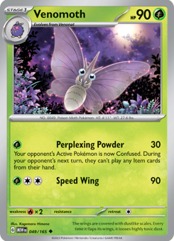 S&V - MEW (151) - 49 - Venomoth - UNCOMMON - Normal