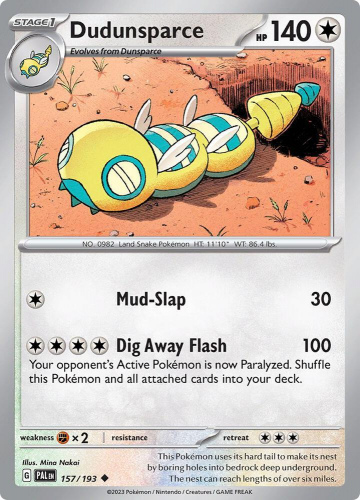 S&V - PAL - 157 - Dudunsparce - UNCOMMON - Normal