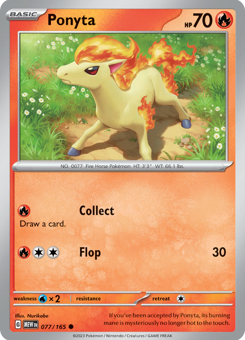 S&V - MEW (151) - 77 - Ponyta - COMMON - Normal