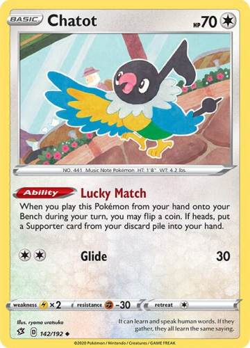 SwSh - RCL - 142 - Chatot - UNCOMMON - Normal