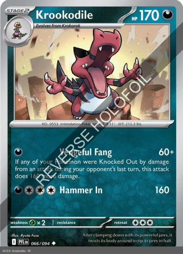 Meg - PFL - 66 - Krookodile - UNCOMMON - Reverse Holo