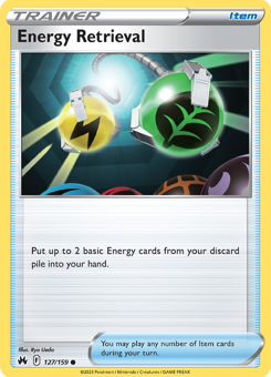 SwSh - CRZ - 127 - Energy Retrieval - COMMON - Normal