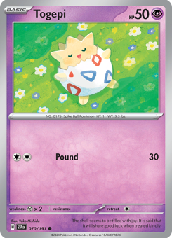 S&V - SSP - 70 - Togepi - COMMON - Normal