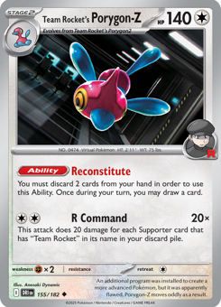S&V - DRI - 155 - Team Rocket's Porygon-Z - UNCOMMON - Normal