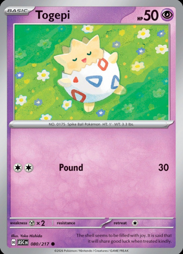 Meg - ASC - 80 - Togepi - COMMON - Normal