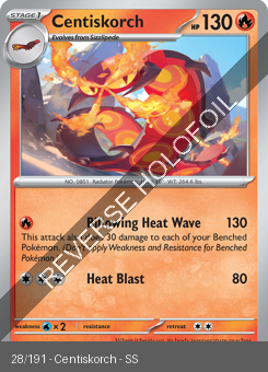 S&V - SSP - 28 - Centiskorch - COMMON - Reverse Holo