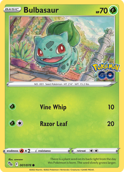 SwSh - PGO - 001 - Bulbasaur - COMMON - Normal