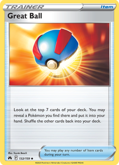 SwSh - CRZ - 132 - Great Ball - UNCOMMON - Normal