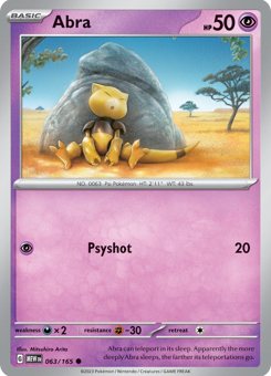 S&V - MEW (151) - 63 - Abra - COMMON - Normal