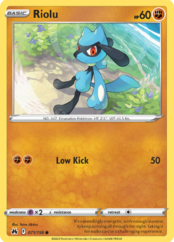 SwSh - CRZ - 71 - Riolu - COMMON - Normal