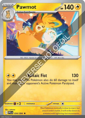 Meg - PFL - 34 - Pawmot - RARE - Reverse Holo