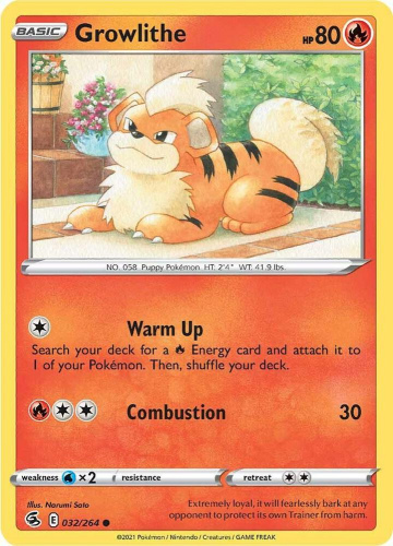 SwSh - FST - 032 - Growlithe - COMMON - Normal