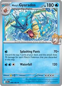 S&V - DRI - 49 - Misty's Gyarados - RARE - Holofoil